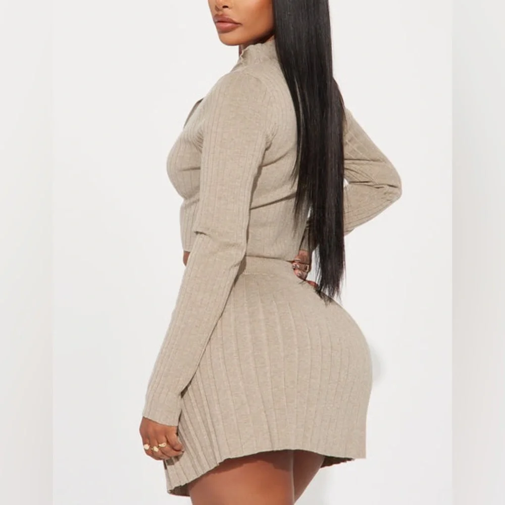 Fashion Nova “Claudia” Sweater Skirt Set - Picture 3 of 3